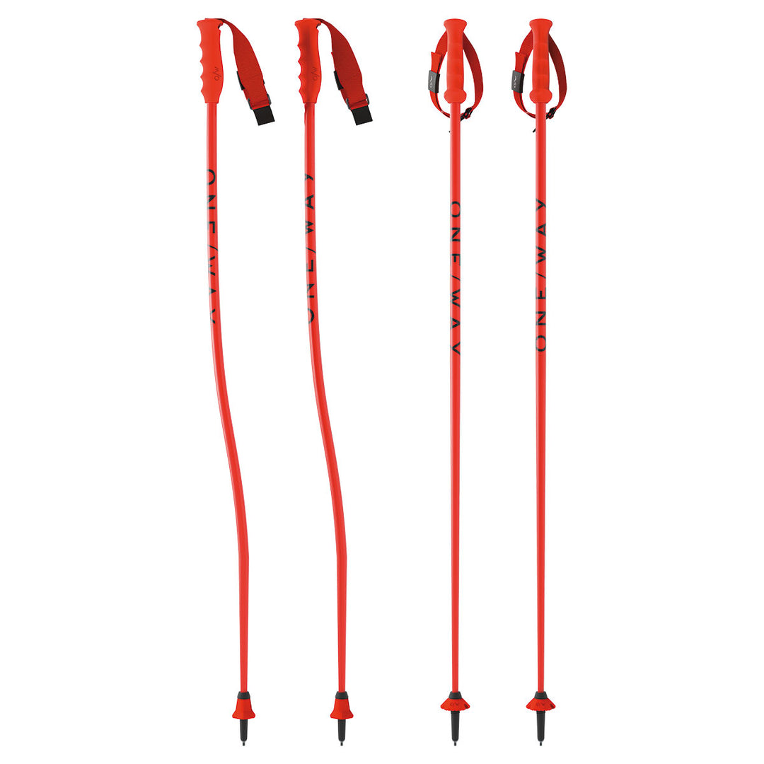One Way JR RD Ski Poles