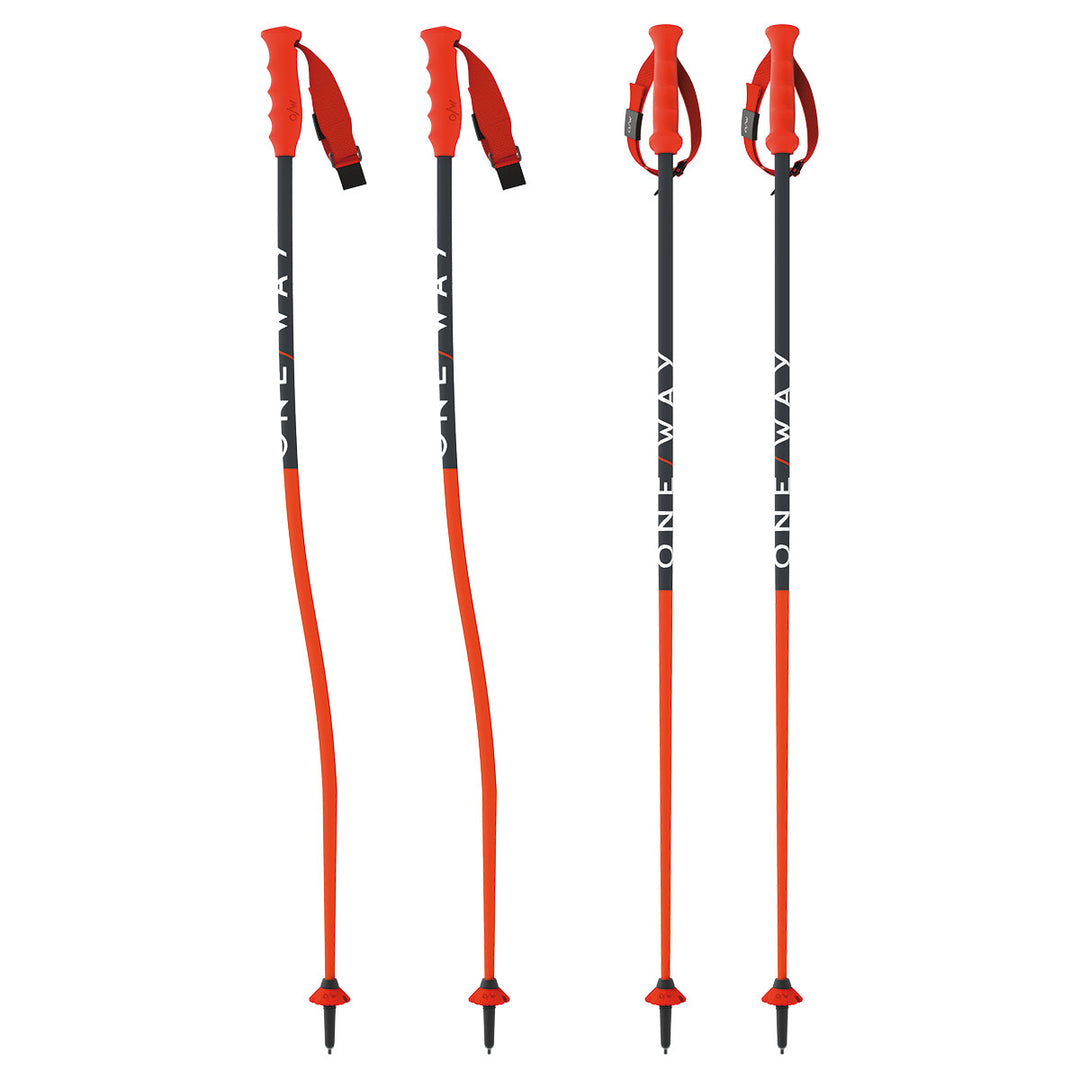 One Way JR RD Ski Poles