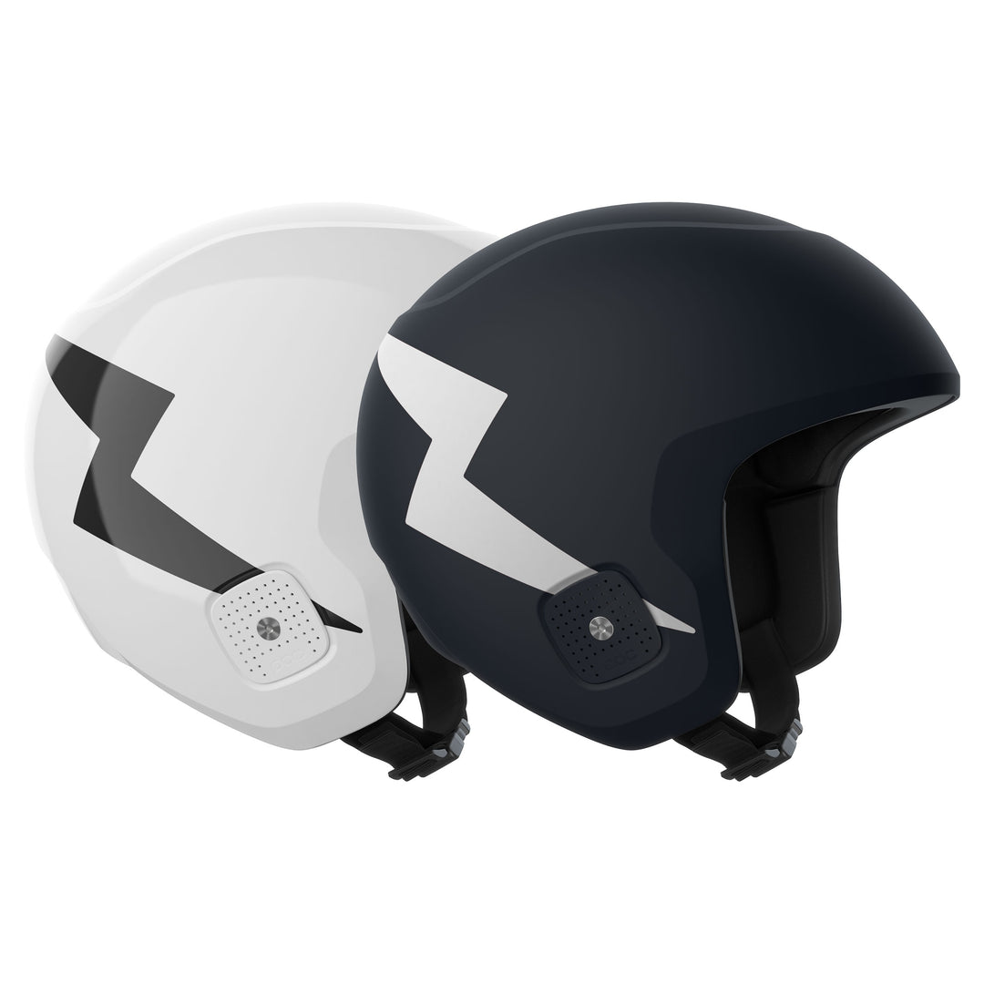 black and white skull motorcycle helmet 2026 POC Skull Dura JR FIS Helmet – Race Place
