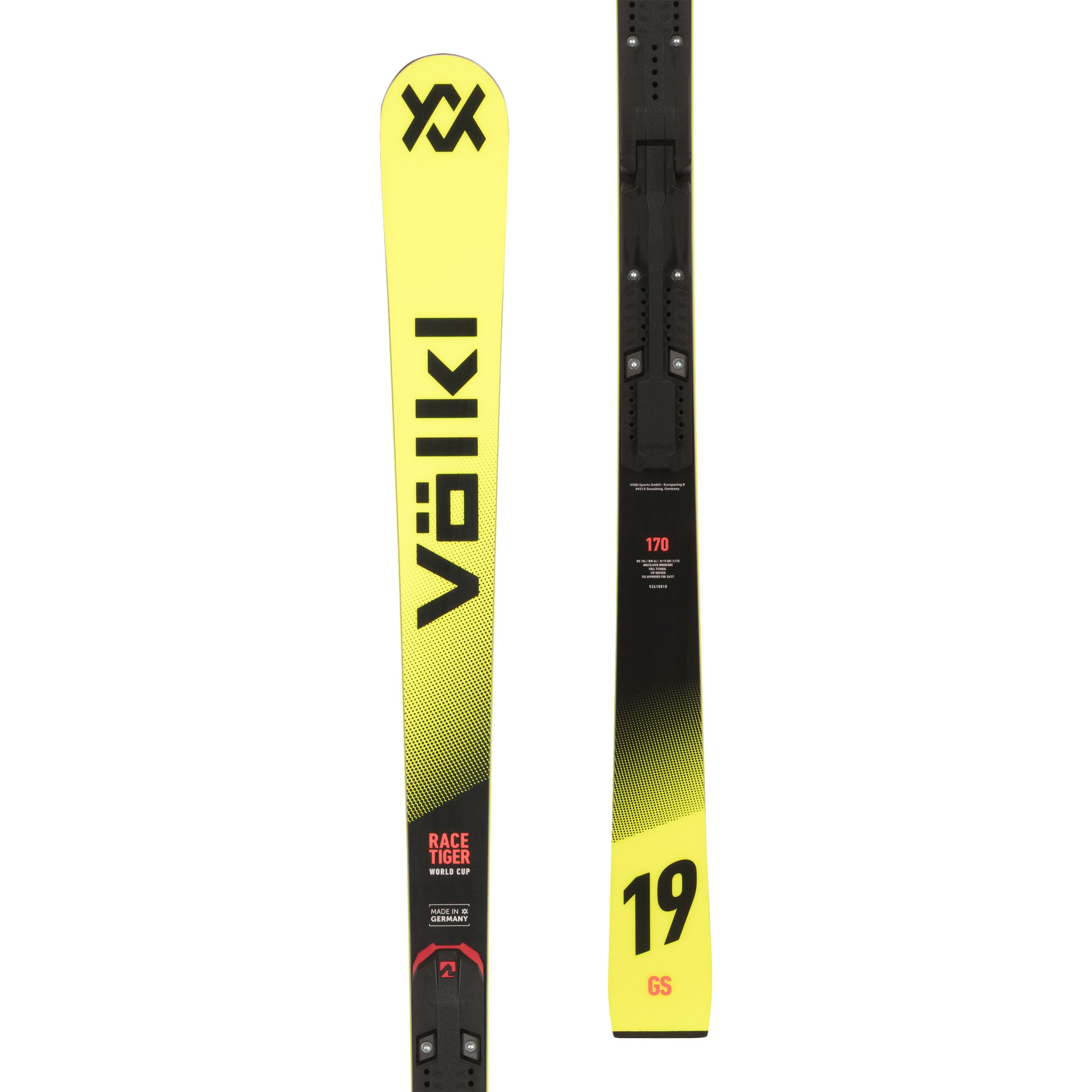 フォルクル　RASETIGER GS 158㎝　24/25 ジュニア用 Volkl Racetiger JR GS Skis – Junior Giant Slalom – Race Place