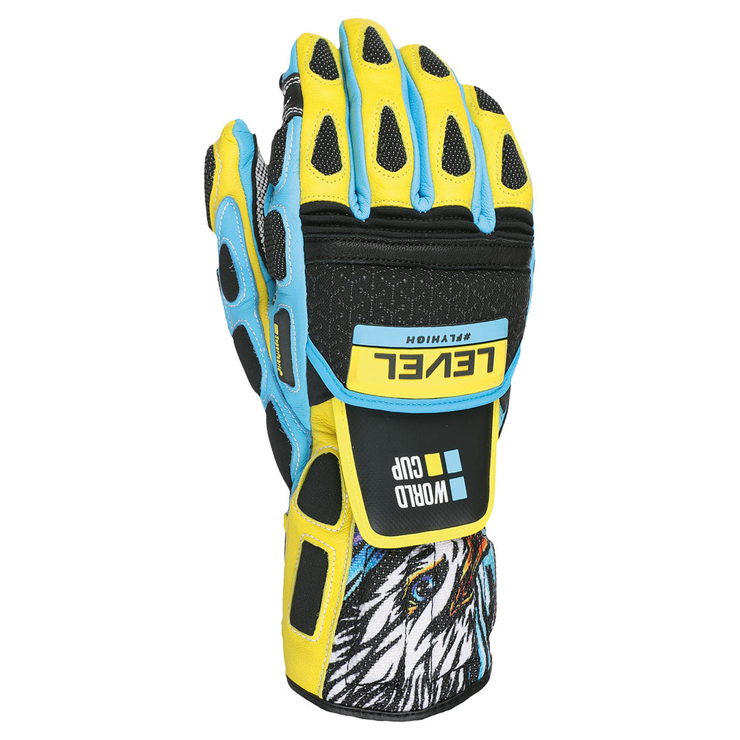 level handschuhe race Level Worldcup CF Glove – Race Performance & Protection Blue/Yellow Eagle / XL (10)