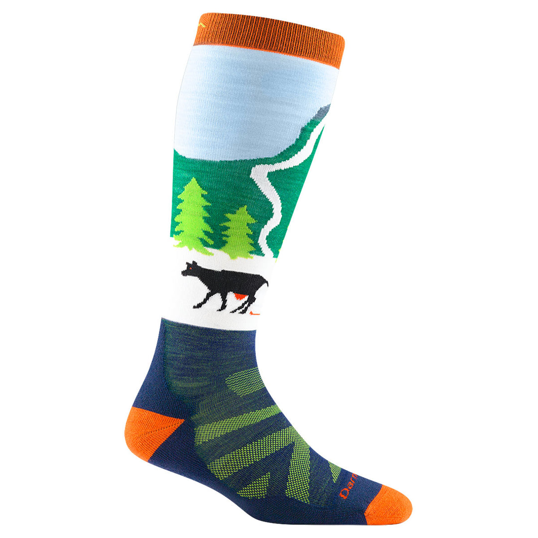 2024 Darn Tough JR Pow Cow Midweight Ski Socks